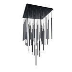 Viggo Square Multi Light Pendant - Black / White