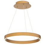 Sirius Pendant - Aged Brass / White