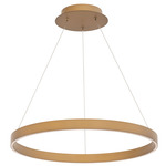 Sirius Pendant - Aged Brass / White