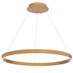 Sirius Pendant - Aged Brass / White