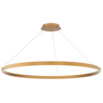 Sirius Pendant - Aged Brass / White