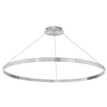Sirius Pendant - Brushed Aluminum / White