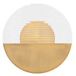 Crescent Wall Sconce - Aged Brass / Clear