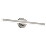 Bastone Color-Select Bathroom Vanity Light - Brushed Nickel / White