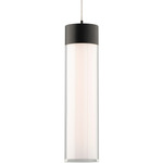 Twist-N-Lite Cylinder Color-Select Pendant - Black / Clear / White