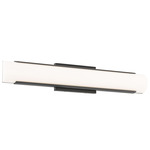 Demi Color-Select Bathroom Vanity Light - Black / Frosted