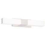 Studio Color-Select Bathroom Vanity Light - Brushed Nickel / White