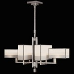 Perspectives 734040 Chandelier - Silver Leaf / White