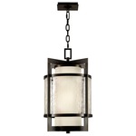 Singapore Moderne Outdoor Pendant - Bronze / Off White