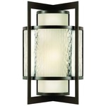 Singapore Moderne Outdoor Wall Light - Bronze / Off White