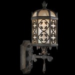 Costa Del Sol Outdoor Bottom Mount Wall Light - Marabella / Textured Iridescent