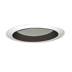 2130 5IN Regressed Dome Shower Trim - Discontinued - White/ Black Baffle