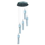 Fizz III LED Pendant - Polished Chrome / Etched Bubble