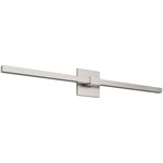 Tie Stix Metal Indirect Remote Power Vanity Light - Satin Nickel / Satin Nickel