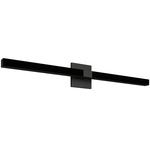 Tie Stix Wood Indirect Remote Power Vanity Light - Satin Black / Wood Espresso