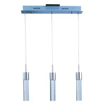 Fizz IV Island Pendant - Polished Chrome / Clear