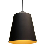 Piccadilly Pendant - Black / Antique Gold