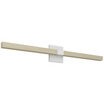 Tie Stix Wood Indirect Remote Power Vanity Light - White / Wood Maple