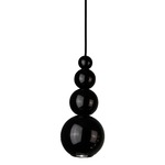 Bubble Spotlight Pendant - Polished Steel / Black