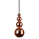 Bubble Spotlight Pendant - Polished Steel / Copper