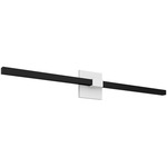 Tie Stix Metal Warm Dim Indirect Remote Power Vanity Light - White / Satin Black