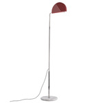 Mezzaluna Floor Lamp - Chrome / Red