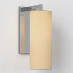 Ravello Cylinder Wall Sconce - Polished Chrome / Putty