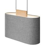 Belmont Pendant - Oak Wood / Silverdale