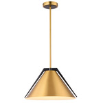 Baltic Pendant - Brass / Black
