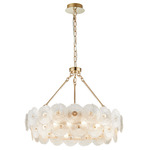 Bloom Chandelier - Brass / Clear