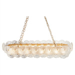Bloom Linear Chandelier - Brass / Clear