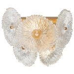 Bloom Wall Light - Brass / Clear