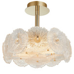 Bloom Ceiling Light - Brass / Clear