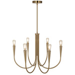 Bronte Chandelier - Brass
