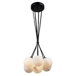 Camila Multi Light Pendant - Black / Alabaster