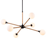 Capilano Sputnik Chandelier - Black / White