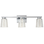 Dalton Color Select Bathroom Vanity Light - Chrome / Clear