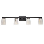 Dalton Color Select Bathroom Vanity Light - Black / Clear