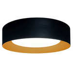 Orsa Ceiling Light - Black / Brushed Brass / White