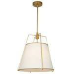 Pullman Pendant - Brass / Cream
