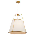 Pullman Pendant - Brass / Cream