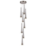 Sunnyvale Round Multi Light Pendant - Smoke / Clear