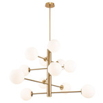 Aurelia Chandelier - Brass / Clear