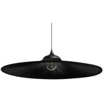 Bloom Pendant - Black / Black Fabric