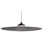 Bloom Pendant - Black / Pearl Grey Fabric