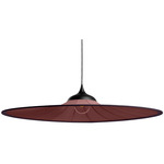 Bloom Pendant - Black / Wine Fabric