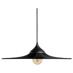 Bloom Pendant - Black / Black Fabric