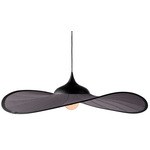 Bloom Pendant - Black / Anthracite Fabric