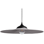 Bloom Pendant - Black / Pearl Grey Fabric