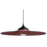 Bloom Pendant - Black / Wine Fabric